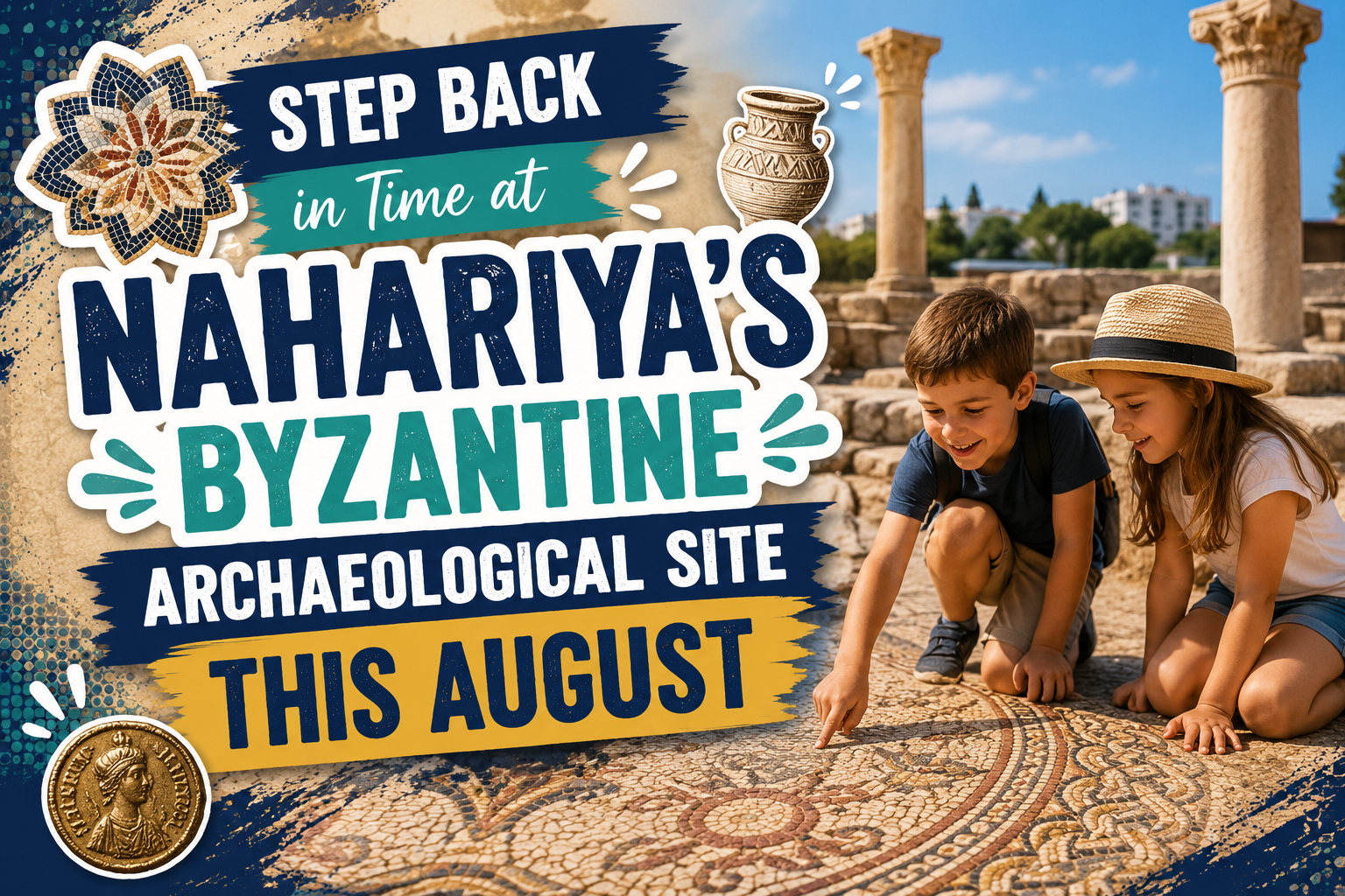 Israel Antiquities Authority, together with the Nahariya Municipality offers events at Nahariya's Byzantine Archaeological Site.