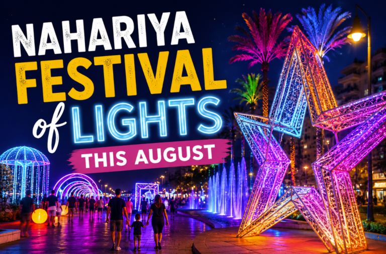 Experience Nahariya's Festival of Lights this August with spectacular illuminated art installations, family activities, and free evening entertainment.