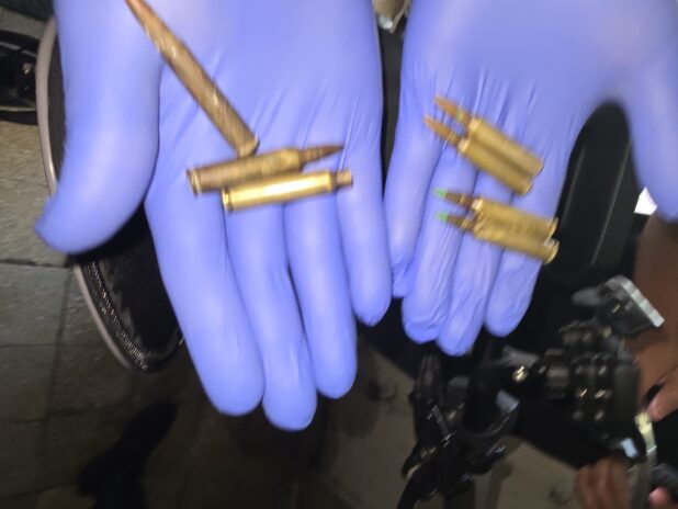 16-year-old minor. He was arrested and taken into custody, while the ammunition was seized by police.